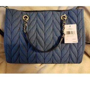 Kate Spade Briar Lane Denim Satchel nwts